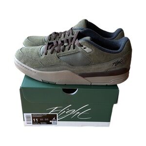 Jordan FLIGHT COURT men’s size 11  Olive Green/Tan **NEW**